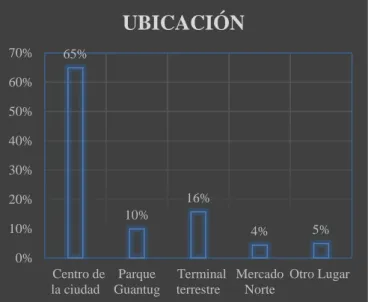 Gráfico N°  13: Ubicación del centro comercial 