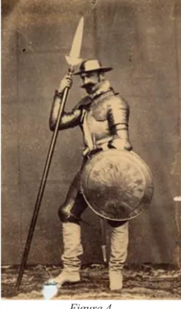 Figura 4 Patrimonio Nacional. AGP, nº10151995: García de Quesada  disfrazado de Don Quijote para la fiesta de los Duques de Medinaceli.