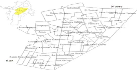 Figura 1. Mapa de ubicación de la ESE Centro en Cali 