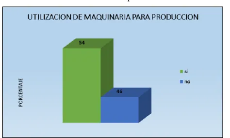 Gráfico 19: Porcentaje de artesanos que utilizan maquinaria para la producción o  confección de sus productos 