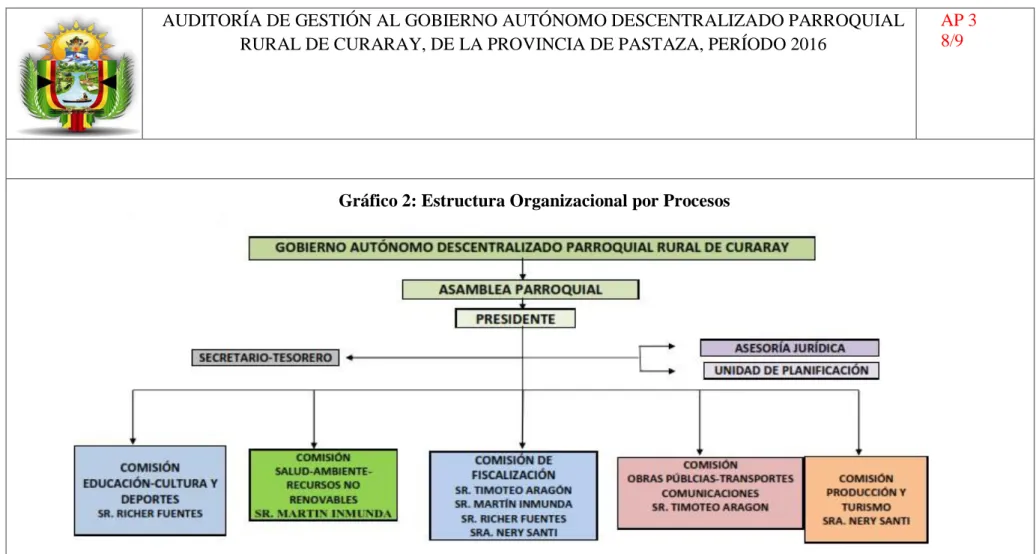 Gráfico 2: Estructura Organizacional por Procesos