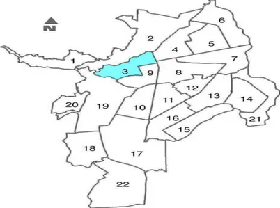 Figura 1. Localización de la comuna 3. 