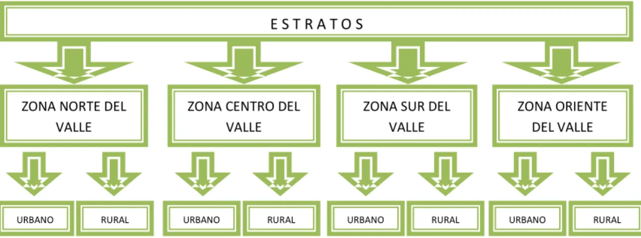 Tabla 3. Distribución por Zonas de Municipios no certificados del Valle 