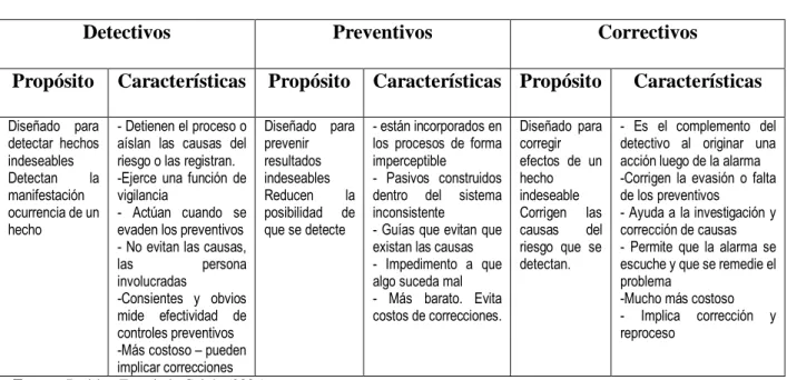 FIGURA Nº 13 TIPOS DE CONTROLES 