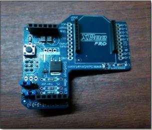 Figura   3-2: Shield de conexión entre Arduino y Xbee 