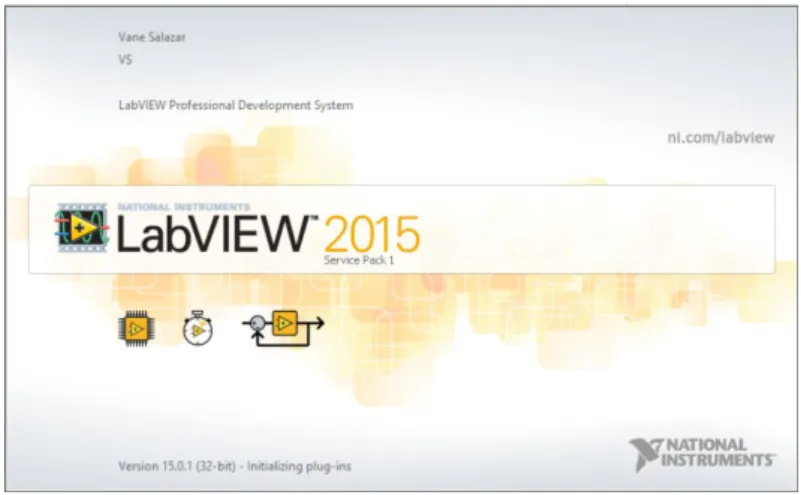 Figura 14 -1 Página de inicio LabVIEW 2015 