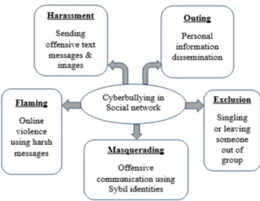 Fig. 1. Types of cyberbullying (Source: Hosseinmardi [27]). 