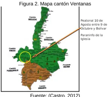 Figura 2. Mapa cantón Ventanas 