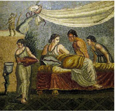 Figura 8. Mosaico Villa Centocelle, Roma. “Encuentro amoroso” 