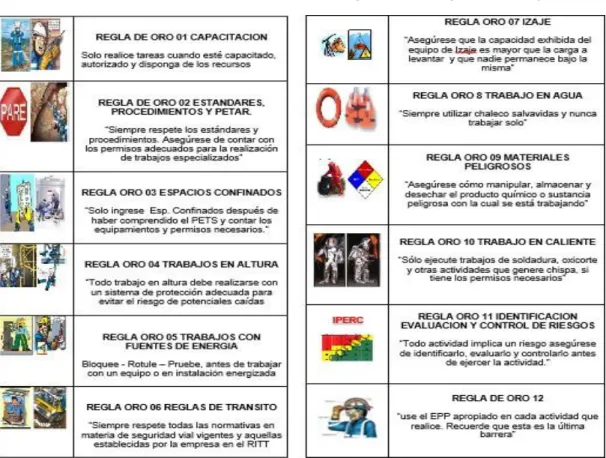 Gráfico Nº 02 Las 12 Reglas de oro (SIG - DNV) 