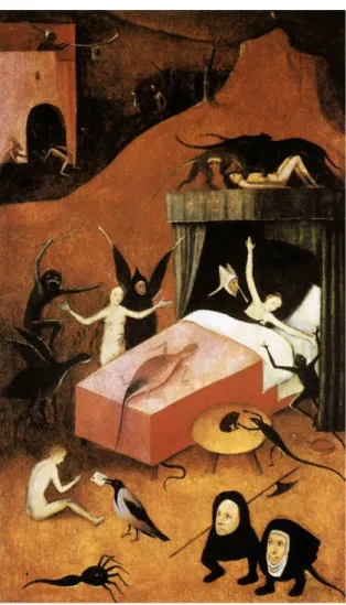 Ilustración N° 3: Hieronymus Bosch, El juicio final, fragmento. h, 1482 