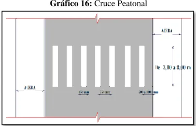 Gráfico 16: Cruce Peatonal 