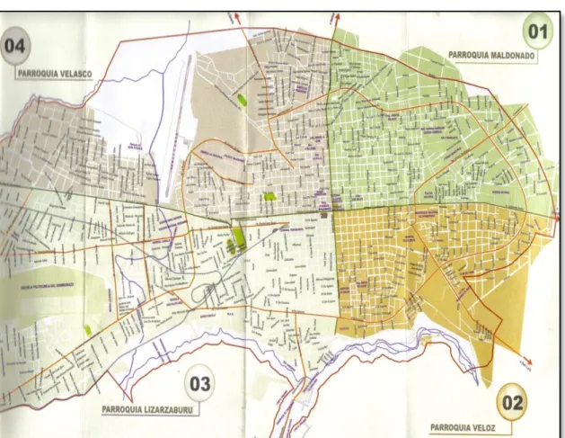 Figura 3 Mapa del Cantón Riobamba 