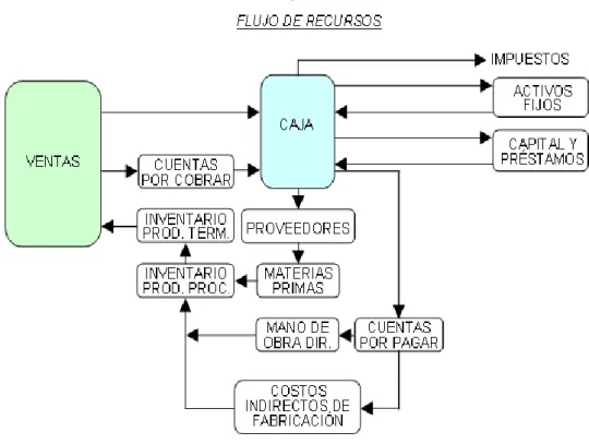 Gráfico 1:   Flujo de Recursos. 