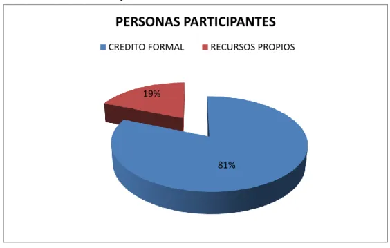 Gráfico Nº  12: Resultado porcentual /encuestas de financiamiento económico 