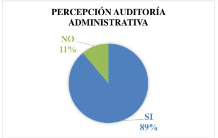 Gráfico 1: Percepción Auditoría Administrativa 
