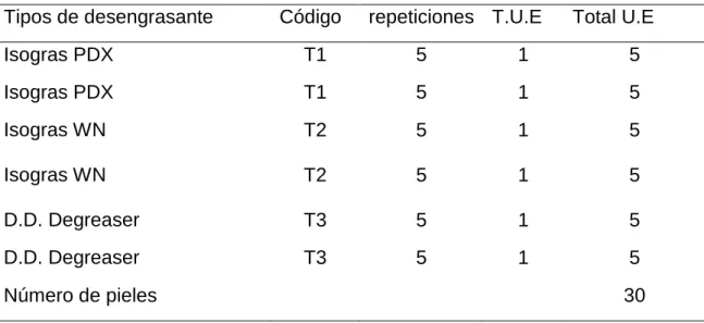 Cuadro 7.   ESQUEMA DEL EXPERIMENTO.  