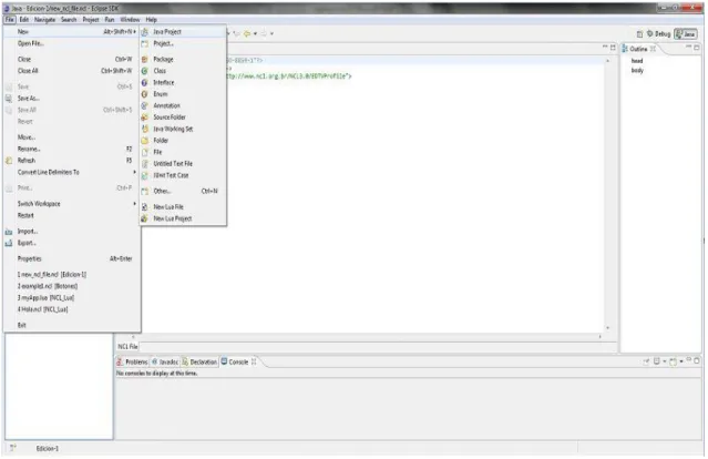 Figura 6.1: Pantalla del Software de Eclipse 