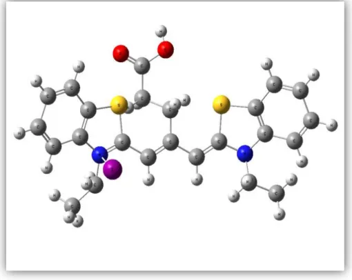 Fig. 5.2.1 Estructura molecular del tinte CT3S 