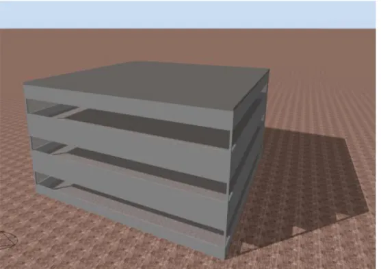 Figura 12. Perspectiva del edificio no residencial (fuente Álvarez 2013). 