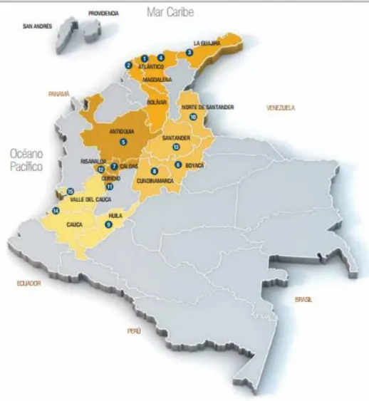 Gráfico 1. Zonas Francas en Colombia 