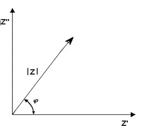 Figura 4. Representación del vector de impedancia en coordenadas polares, por medio del módulo 