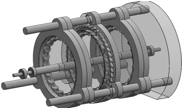 Figura  5  Motor  Magnético  en  3D  diseñado  en  SolidWorks  y  ensamblado  en  partes