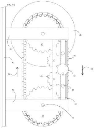 Figura 8 Sistema visto por la parte Lateral, Se observa la  cinta con imanes permanentes y los dos rotores.