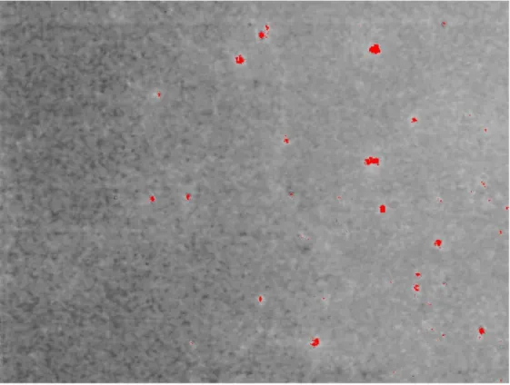 Figura 4.11: PRUEBA 4- Identificación  Se identificó mediante el umbral la cantidad de poros en la prueba 4 