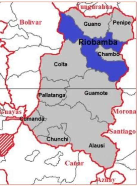 Gráfico 1: Límites del Cantón Riobamba 