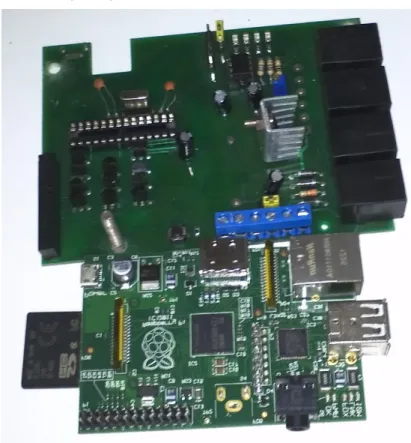 Figura 2-13 PCB de la placa master implementado  Fuente: Lema, Edison, 2016. 