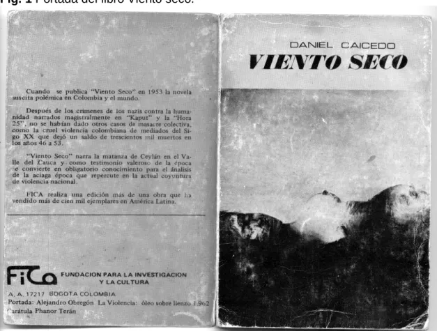 Fig. 1 Portada del libro Viento seco.  