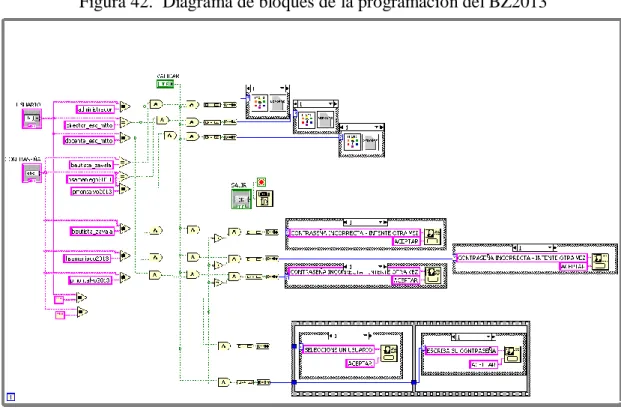 Figura 42.  Diagrama de bloques de la programación del BZ2013 