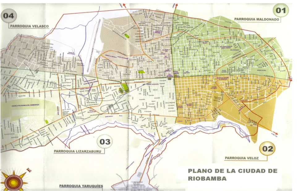 Figura 1.Mapa de ciudad de Riobamba 