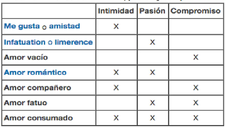 Figura 8 Los tipos de Relación de Pareja 