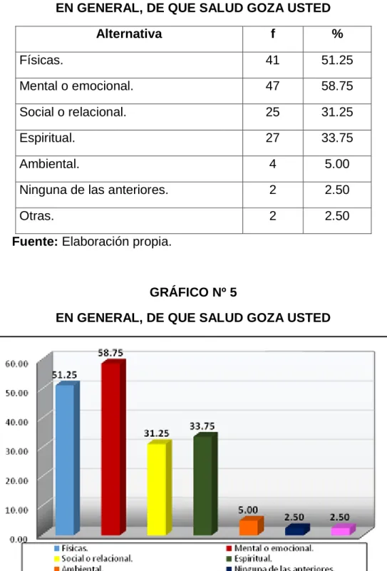 GRÁFICO Nº 5 
