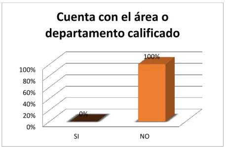 GRÁFICO 10 .  Área o departamento calificado. 