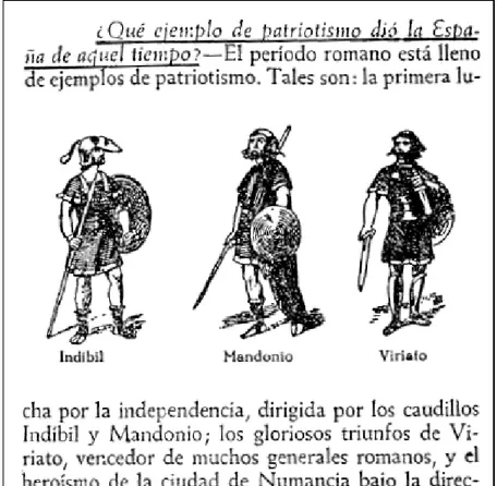 Fig. 1. Primeros patriotas de la España Antigua, Fuente: Editorial  Edelvives, 1941 