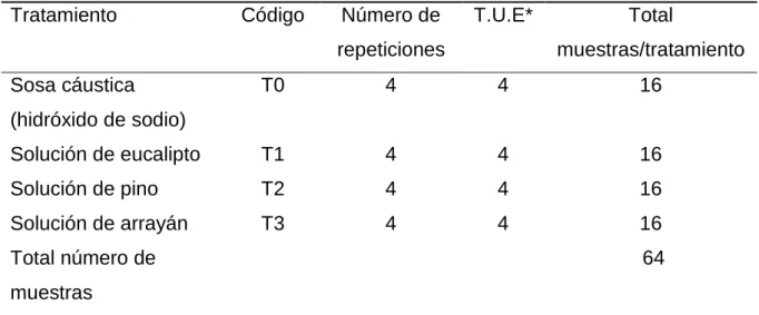Cuadro 3.   ESQUEMA DEL EXPERIMENTO. 