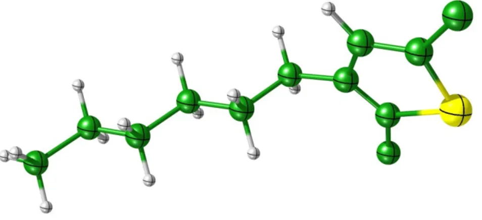 Figure 9. Chemical structure of poly (3-hexylthiophene) P3HT.