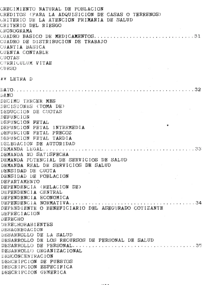 CUADRO BASICO DE MEDICAMENTOS  31 