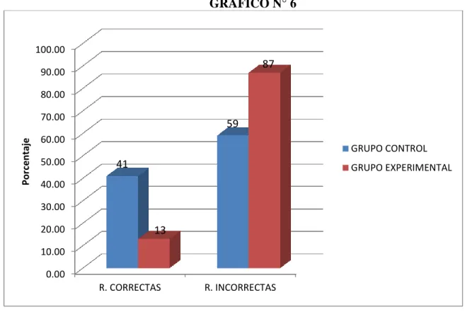 GRÁFICO N° 6 