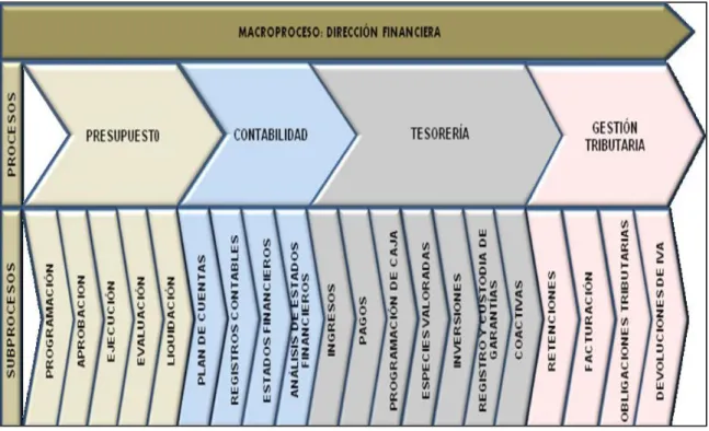 Gráfico  2: Mapa de Procesos de la Dirección Financiera 