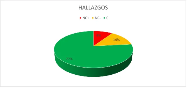 Gráfico 5-3. Hallazgos del Establecimiento 3 