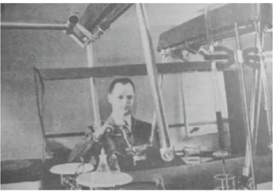 Figura II -1 Raymond Goertz, primer dispositivo de Teleoperación con reflexión  de fuerza 