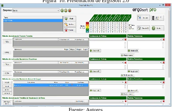 Figura  10. Presentación de ErgoSoft 2.0 