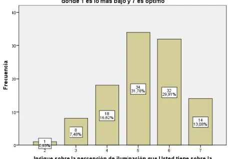 Figura 10: Percepción de la Iluminación 