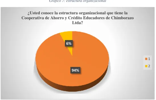 Gráfico 7: estructura organizacional 