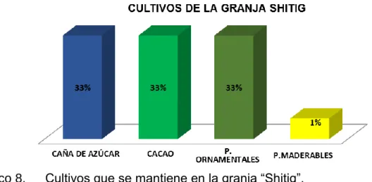Gráfico 7.   Uso del suelo de la granja “Shitig”. 