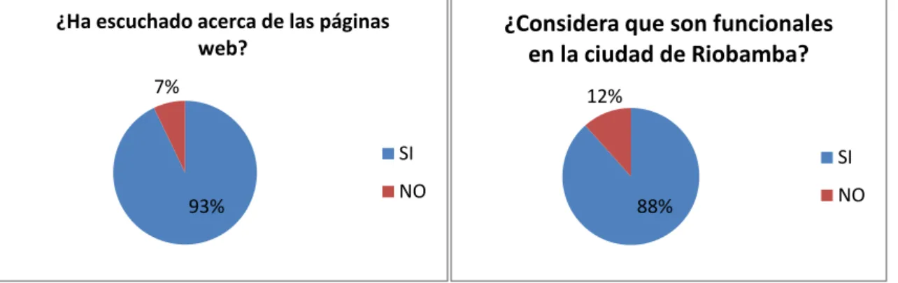 Fig. II.2 Conocimiento y Funcionalidad de una página web. 